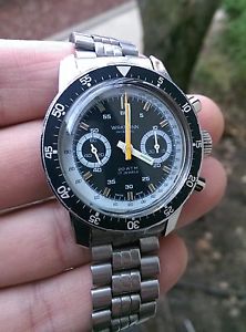 Vintage Wakmann Big Boy Chronograph Valjoux 7733 Vintage JB Champion Bracelet