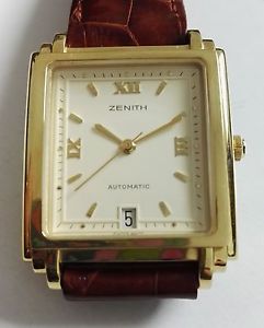 Zenith Elite Gran Class men's - automatic 18 kt gold yellow very nice fullset