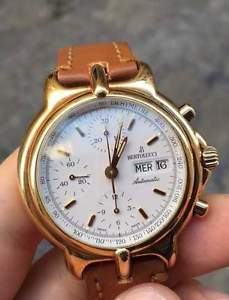 Bertolucci Watch chrono chronograph cronografo oro gold pulchra 40 mm