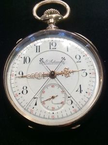 L. Audemars Brassus & Geneva 18k Split Second Chronograph