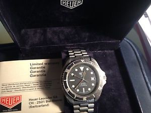 Vintage HEUER 1000 Vintage Diver 980.006L Rare Box&Paper