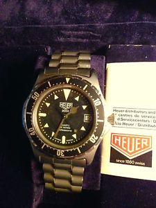 Vintage HEUER Diver 973.006 Series 1000  Rare Box&Paper