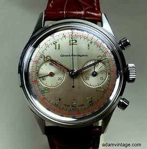 Vintage 1950s Girard-Perregaux Pilot's Chronograph Excelsior Park Column Wheel