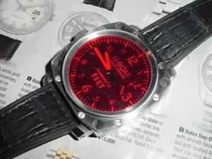 U-BOAT SS Thousands of Feet RED CRYSTAL 50mm mens Watch