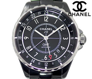 Free Shipping Pre-owned CHANEL J12 GMT 41mm H3102 200m Automatic With GenuineBOX
