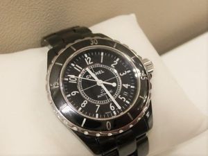 Free Shipping Pre-owned CHANEL J12 H0685 38m Ceramic Black Date Automatic