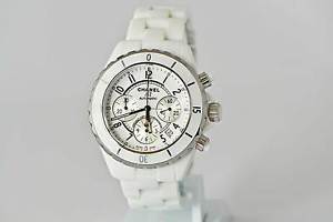 Free Shipping Pre-owned CHANEL J12 Chronograph Men's Self-Winding Date