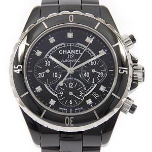 Free Shipping Pre-owned CHANEL H2419 J12 41mm Chronograph Ceramic 9P
