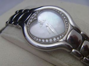Ebel Beluga Mother of Pearl Heart shaped 27 mm Diamond Women's Watch, VALENTINE