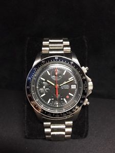 Zodiac Red Dot Chronograph Valjoux Stainless Steel 7750 Extrem Rare!!!