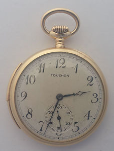 Vintage Touchon & Co 14K Gold Minute Repeator High Grade 25 Jewels Movt