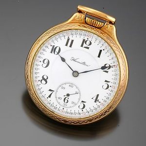Hamilton 950B 16 Size Railroad Pocket Watch CA1951