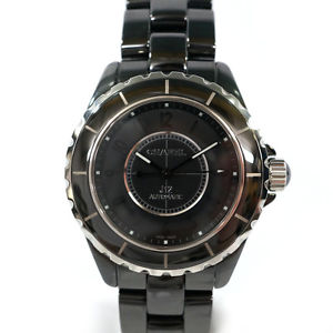 Free Shipping Pre-owned CHANEL H3829 J12 Intense Black Self-Winding Watch