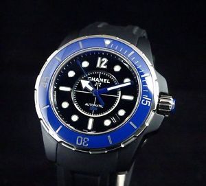 Free Shipping Pre-owned Chanel J12 Marine 38 H2561 38mm Automatic Rubber Black