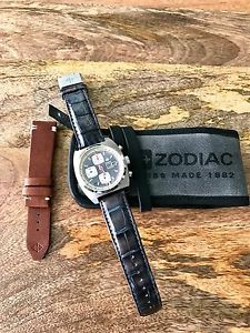 ZODIAC SEA DRAGON VALJOUX 7750 CHRONOGRAPH ZO9915 GRAY LE SWISS MADE WATCH $2695