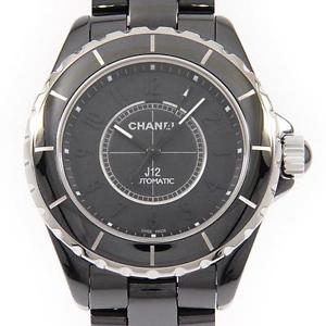 Free Shipping Pre-owned Chanel H3829 J12 38mm Intense Black Self-Winding