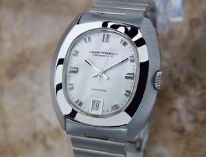 Girard Perregaux Swiss Mens 1970s Automatic Stainless Steel Dress Watch MX59