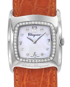 Salvatore Ferragamo Vara Watch Diamond Dial #F51K09010636  Retail $4425.00