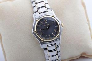 Damen Ebel 1911 Stahl Gold Ref. 188901 Box und Papiere Quartz feiner Zustand *