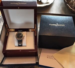 Ulysse Nardin Maxi Marine Chronometer 263-55-3/92 Wrist Watch for Men *MINT*