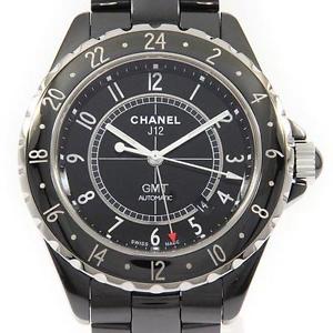 Free Shipping Pre-owned Chanel H2012 J12 42mm GMT Ceramic Self-Winding