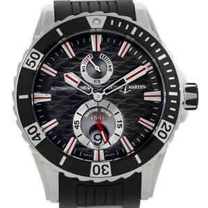 Ulysse Nardin Maxi Marine Diver Black Dial Rubber Watch 263-10-3-92