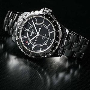 Free Shipping Pre-owned Chanel J12 GMT 42mm Black Ceramic Date Men's 10230-0