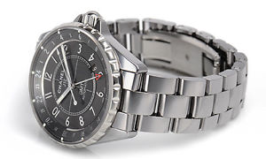 Free Shipping Pre-owned Chanel J12 Chromatic GMT H3099 Titanium Ceramic
