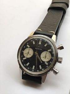 Zenith 146dp Panda Dial Cronographe Manuale Pulsanti A Pompa Zenith Cronografo