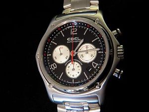 EBEL 1911 XXL AUTOMATIC Chronograph Watch E9137260 w/Box & Papers BRAND NEW!!