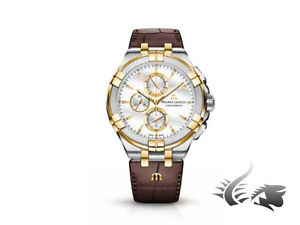 Maurice Lacroix Aikon Chronograph Quartz watch, 44mm, Leather strap