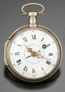 Swiss Unsigned .800 Silver Early Date Keywind Verge Fusee Pocket Watch CA1770s
