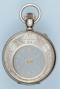 Unusual Swiss Silver Mystery Watch