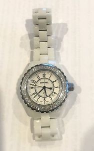 Chanel J12 Diamond Bezel White High Tech Ceramic Watch