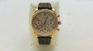 VINTAGE CHRONOGRAPH SUISSE 18K GOLD