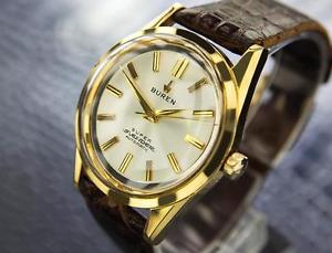 Mens Vintage Swiss Buren Goldfil