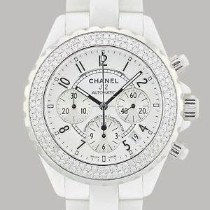 CHANEL J12 Chronograph White Cer