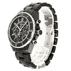 Free Shipping Pre-owned Chanel H0940 J12 Watch Ceramic Men's