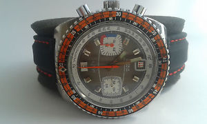 vintage chronograph  MATY BESANCON 42mm valjoux 7734 rare
