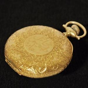 GENUINE 1910 ELGIN HUNTER POCKET WATCH HEAVY 18K SOLID GOLD AUTHENTIC SWISS MADE