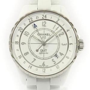 Free Shipping Pre-owned Chanel H3103 J12 38mm GMT Ceramic Self-Winding White