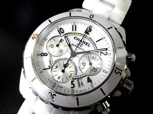Free Shipping Pre-owned CHANEL H1007 J12 Automatic Chronograph Watch