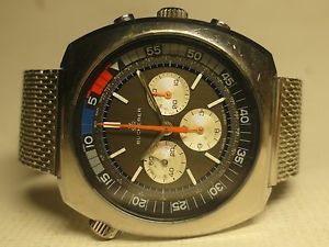 Lemania by Bucherer Vintage Yachting BIG Chronograph;Original;serviced;VERY RARE