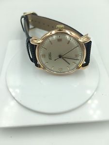 Vintage fortis 18K Solid Rose Gold Watch  Fancy Lugs Ref : 587