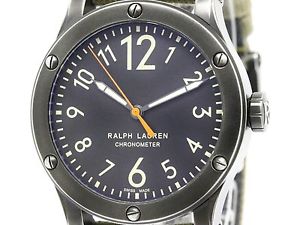 Never Used RALPH LAUREN Safari RL67 Chronometer Steel Watch RLR0220900 (BF301736