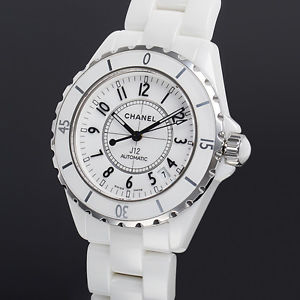 Free Shipping Pre-owned Chanel J12 38 H0970 White Ceramic