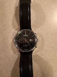 Edox Men's 91001 3 NIN Les Vauberts Chronograph Watch