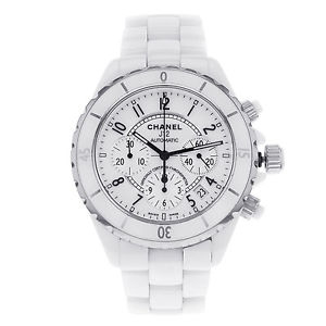 Chanel J12 H1007 White Ceramic Chronograph Automatic Unisex Watch