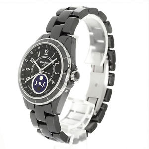 Free Shipping Pre-owned Chanel H3406 J12 Moon Phase Fur's De Lune
