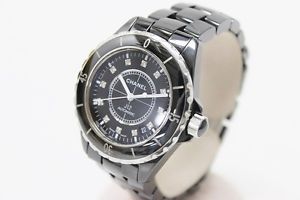 Free Shipping Pre-owned Chanel J12 12P Diamond Index Men's Watch Automatic H1626